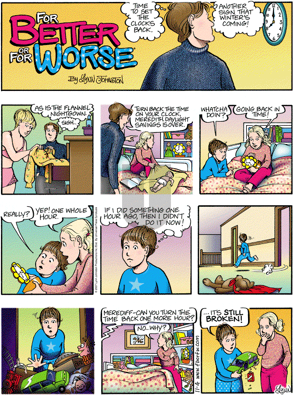 For Better or For Worse - Sunday November 4, 2007 Comic Strip