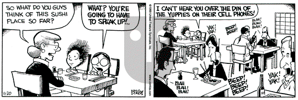 Grand Avenue on Saturday November 20, 1999 Comic Strip