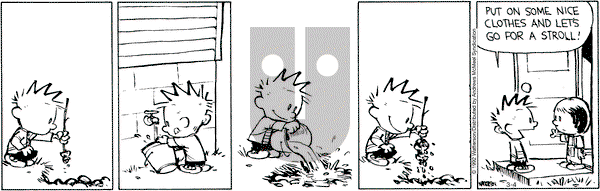 Calvin and Hobbes - Friday March 4, 2022 Comic Strip