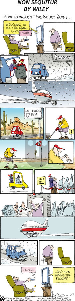 Non Sequitur on Sunday February 6, 2011 Comic Strip