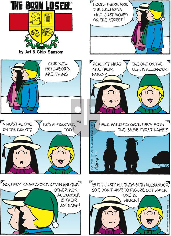 The Born Loser on Sunday March 4, 2012 Comic Strip