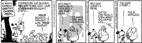 Over the Hedge on Wednesday July 7, 1999 Comic Strip