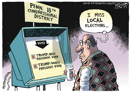 Rob Rogers on Tuesday March 13, 2018 Comic Strip