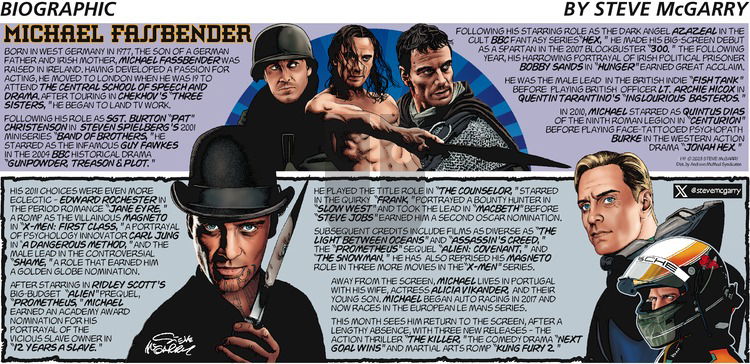 Biographic on Sunday November 19, 2023 Comic Strip