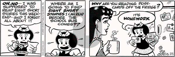 Nancy on Monday February 3, 2003 Comic Strip
