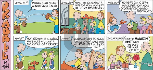 Drabble on Sunday May 11, 2025 Comic Strip
