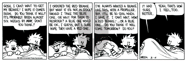 Calvin and Hobbes on Monday March 6, 1989 Comic Strip