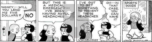 Nancy Classics on Friday December 27, 2024 Comic Strip
