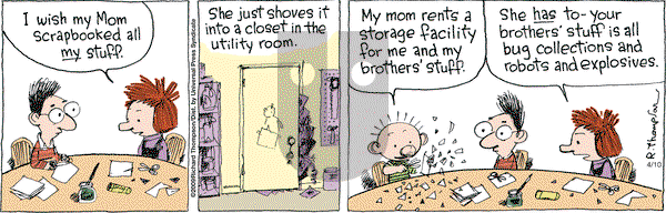 Cul de Sac on Friday April 10, 2009 Comic Strip