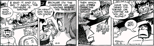 Alley Oop on Wednesday October 31, 1979 Comic Strip