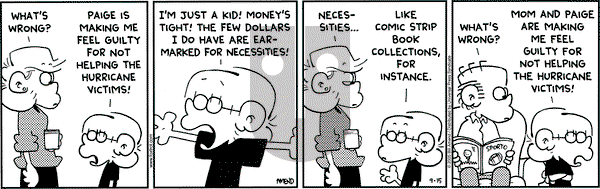 FoxTrot on Thursday September 15, 2005 Comic Strip