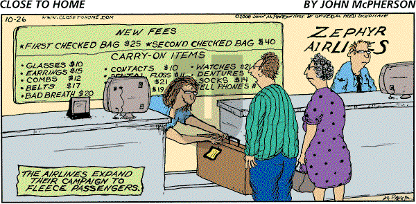 Close to Home on Sunday October 26, 2008 Comic Strip