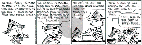 Calvin and Hobbes on Thursday August 5, 1993 Comic Strip