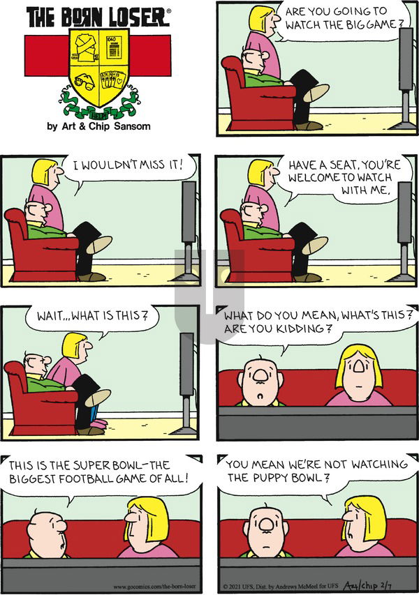 The Born Loser on Sunday February 7, 2021 Comic Strip