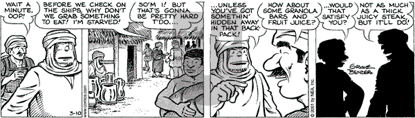 Alley Oop on Saturday March 10, 2001 Comic Strip