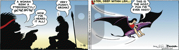 Alley Oop on Thursday January 16, 2014 Comic Strip