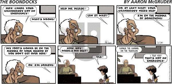 The Boondocks on Sunday January 27, 2013 Comic Strip