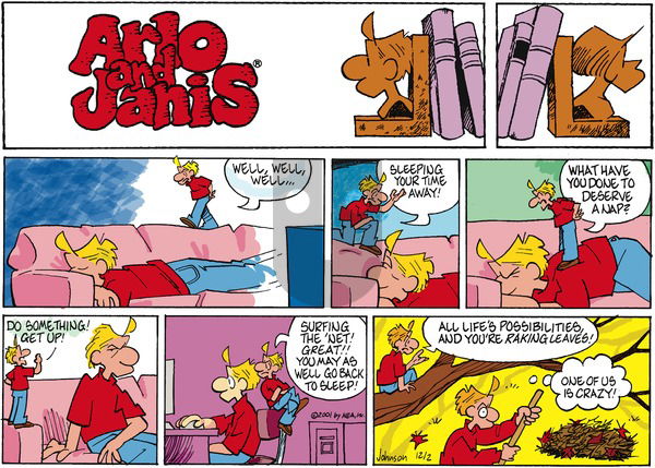 Arlo and Janis on Sunday December 2, 2001 Comic Strip