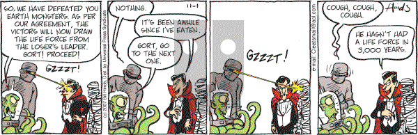 Cleats - Thursday November 1, 2007 Comic Strip