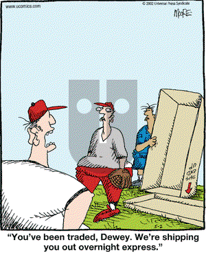 In the Bleachers on Tuesday October 8, 2002 Comic Strip