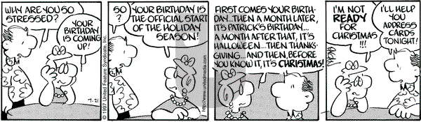 Drabble on Monday July 21, 1997 Comic Strip