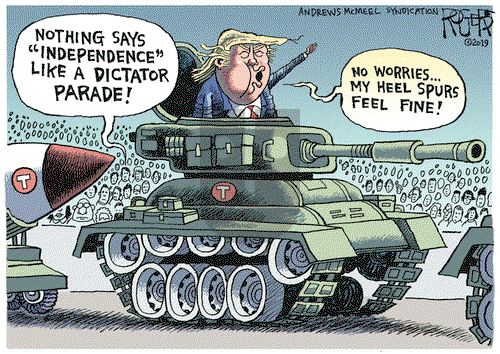 Rob Rogers on Thursday July 4, 2019 Comic Strip