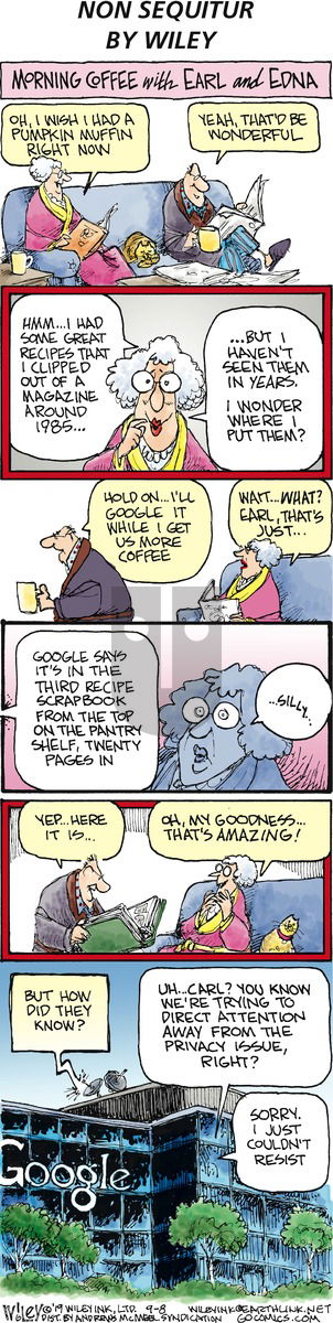 Non Sequitur on Sunday September 8, 2019 Comic Strip