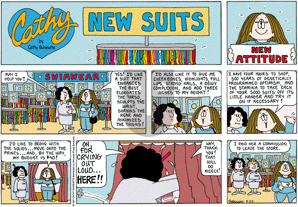Cathy Classics - Sunday May 25, 1997 Comic Strip