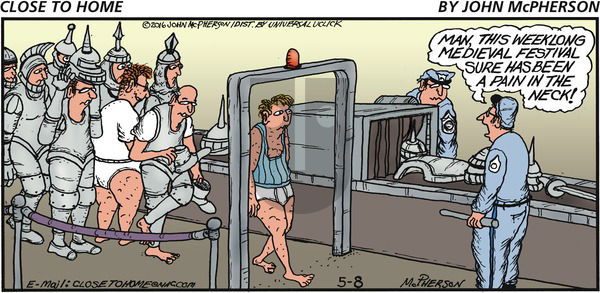 Close to Home on Sunday May 8, 2016 Comic Strip