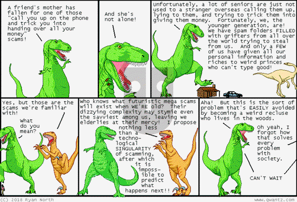 Dinosaur Comics on Tuesday May 13, 2025 Comic Strip
