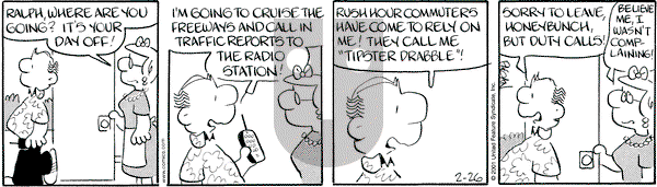 Drabble on Monday February 26, 2001 Comic Strip