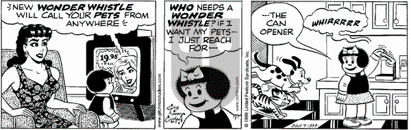 Nancy on Wednesday July 7, 1999 Comic Strip