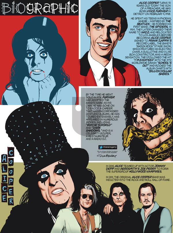 Biographic on Sunday February 4, 2018 Comic Strip
