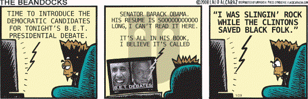 La Cucaracha on Tuesday January 29, 2008 Comic Strip