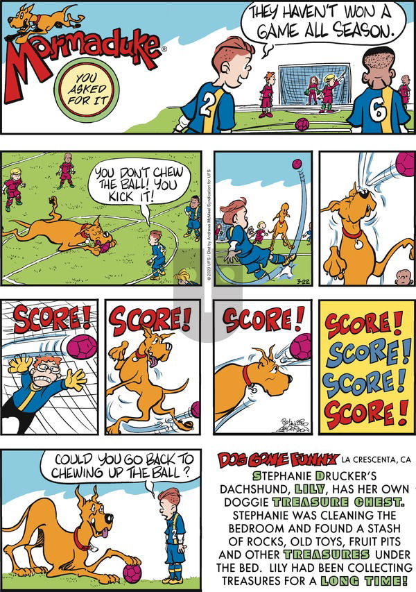 Marmaduke on Sunday March 22, 2020 Comic Strip