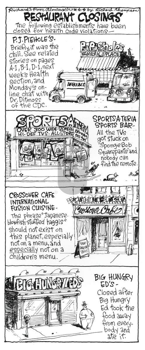 Richard's Poor Almanac on Wednesday September 23, 2015 Comic Strip