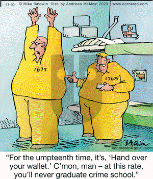 Cornered - Thursday November 30, 2023 Comic Strip