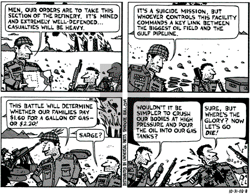 Ted Rall on Saturday November 2, 2002 Comic Strip