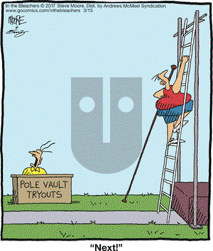 In the Bleachers on Wednesday March 15, 2017 Comic Strip