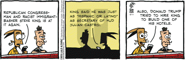 La Cucaracha on Tuesday August 11, 2015 Comic Strip