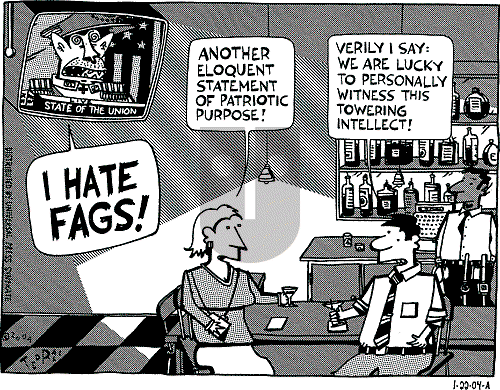 Ted Rall on Thursday January 22, 2004 Comic Strip