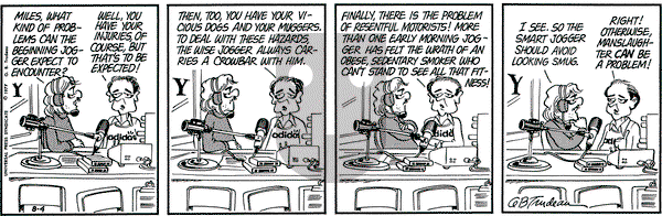 Doonesbury on Thursday August 4, 1977 Comic Strip