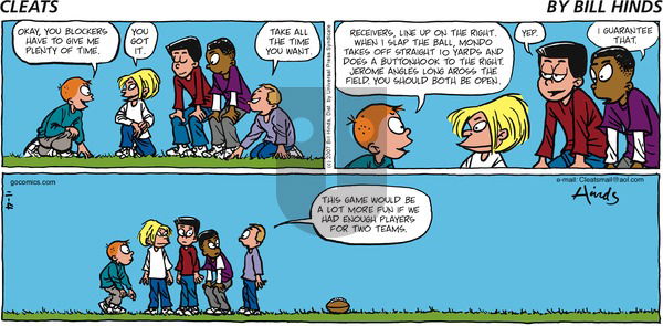 Cleats on Sunday November 4, 2007 Comic Strip