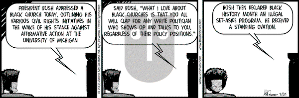 The Boondocks - Friday January 31, 2003 Comic Strip