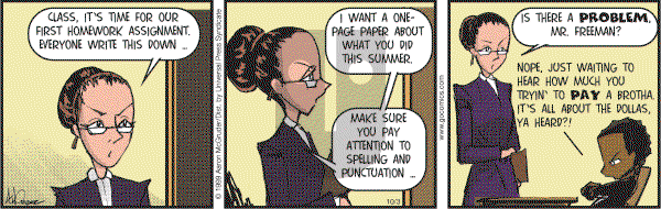 The Boondocks on Tuesday October 3, 2006 Comic Strip