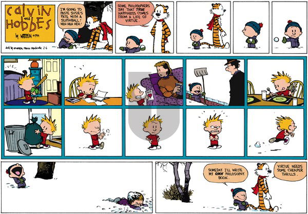 Calvin and Hobbes on Sunday February 6, 1994 Comic Strip