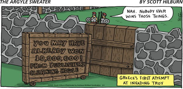 The Argyle Sweater on Sunday March 1, 2020 Comic Strip