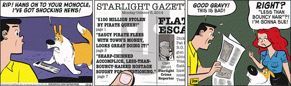Rip Haywire on Monday October 6, 2014 Comic Strip
