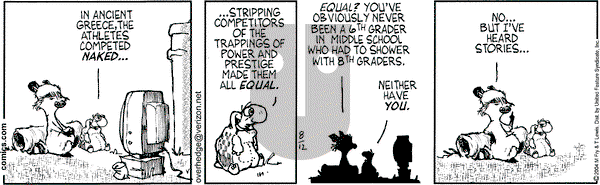 Over the Hedge on Thursday August 12, 2004 Comic Strip