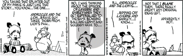 Over the Hedge on Saturday July 21, 2001 Comic Strip